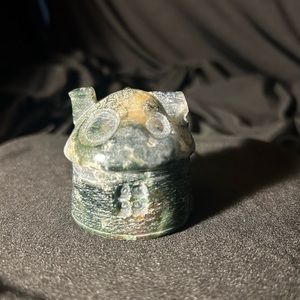 Moss agate fairy house